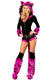 Deluxe hot pink tiger romper kostym 