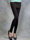 Leggings med inbyggd kjol, svart