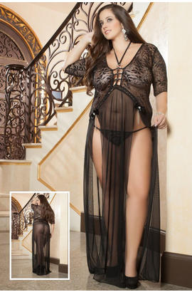 Robe luxe grande taille 2 pièces.