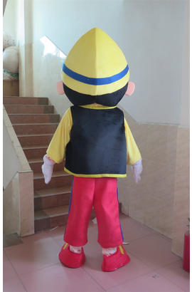 Costume de mascotte mignon du personnage de pinocchio