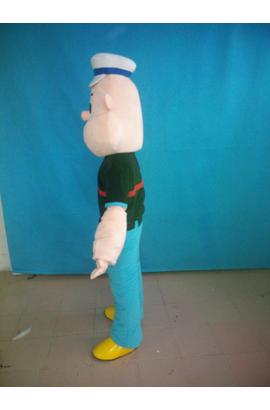 Costume de mascotte pour adulte du dessin animé popeye