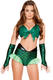 Tredelad grön sjöjungfruprinsessa kostym