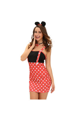 Costume four-piece sexy darling miss minnie mouse