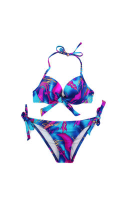 Bikini 2 pièces noeud central avec couleurs