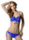 Maillot de bain rembourré bleu foncé, bikini deux pièces, imprimé papillon, pour femmes hot