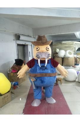 Costume mascotte de morse fait sur mesure