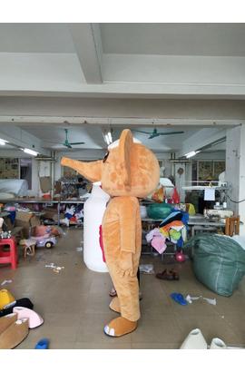 Costume de mascotte sur mesure d'un éléphant, pour adultes