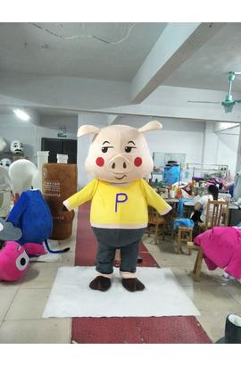 Costume de mascotte d’un petit cochon, pour adultes