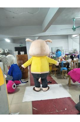 Costume de mascotte d’un petit cochon, pour adultes