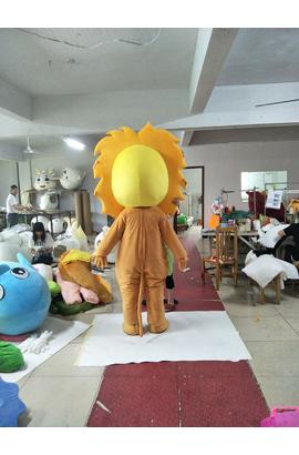 Costume de mascotte d’un lion de dessin animé, pour adultes