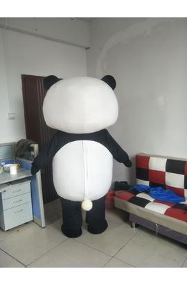 Costume de mascotte d'un panda géant de dessin animé, pour adultes