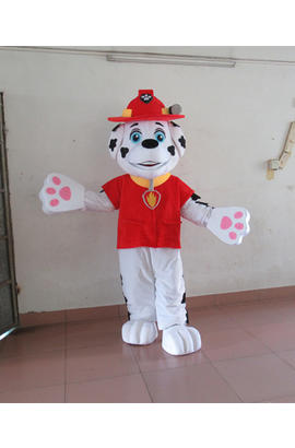 Costume mascotte de chien marshall de paw patrol