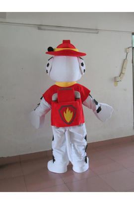 Costume mascotte de chien marshall de paw patrol
