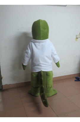 Costume mascotte de crocodile alligator vert