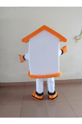 Costume mascotte de maison rigolote