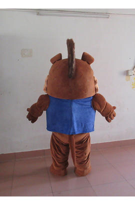 Costume mascotte de chien brun méchant