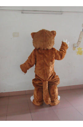 Costume mascotte de léopard brun