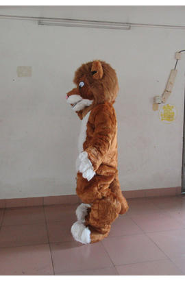 Costume mascotte de léopard brun