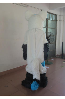 Costume mascotte de cheval blanc