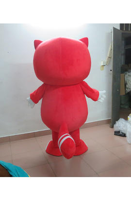 Costume mascotte de renard rouge