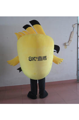 Costume mascotte d’oiseau jaune noir