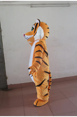 Costume mascotte de tigre orange
