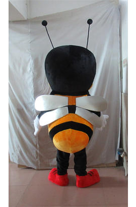 Costume mascotte d’abeille jaune noir