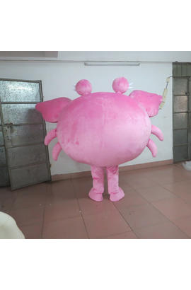 Costume mascotte de crabe rose