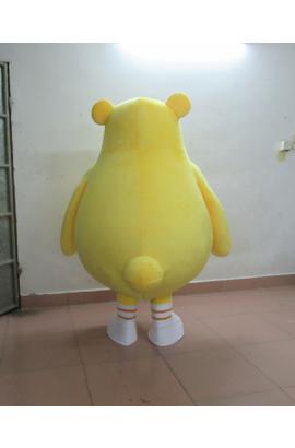 Costume mascotte d’ours jaune mignon