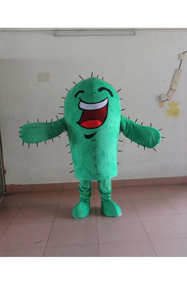 Costume mascotte de cactus vert