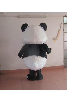Costume mascotte de panda câlin pour adulte