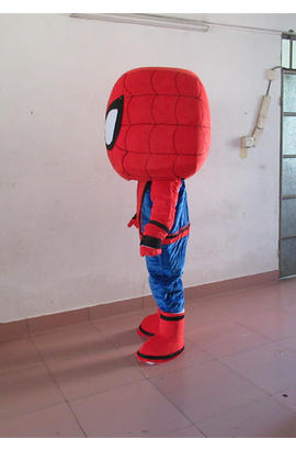Costume mascotte de spiderman pour adulte