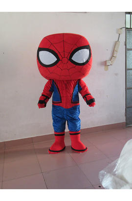 Costume mascotte de spiderman pour adulte