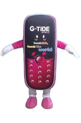 Costume de mascotte de téléphone portable pour adultes