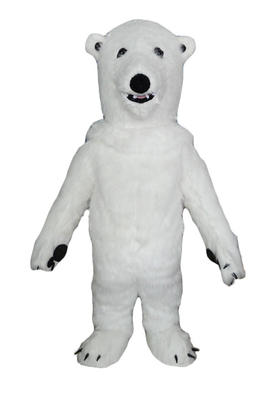 Costume mascotte d’ours polaire mignon