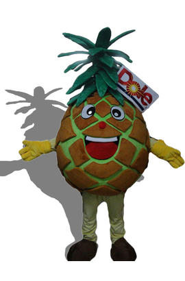 Un costume de mascotte  d’ananas  dole pour  adulte