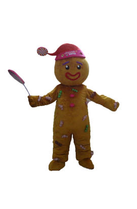 Costume de mascotte de l’homme pain d’epices p’tit biscuit du dessin animé shrek